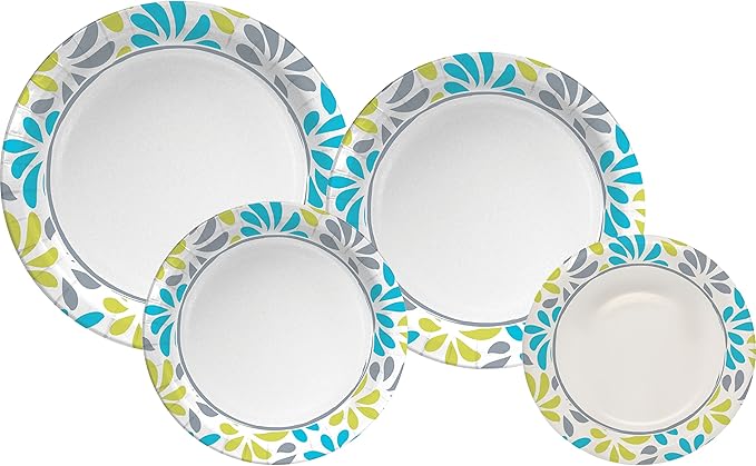 Genuine Joe Printed Paper Plates, 10" (Pack of 125)