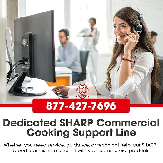 Sharp R-21LCFS Medium-Duty Commercial Microwave (Dial Timer, 1000-Watts, 120-Volts)