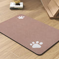 Pet Feeding Mat-Absorbent Dog Mat for Food and Water Bowl-No Stains Quick Dry Water Dispenser Mat-Dog Accessories Pet Supplies-Bowl for Messy Drinkers（Dusty Pink,16"x24"