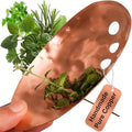 Handmade Copper Herb Stem Stripper Bowl – Herb Stripper Tool with 7 Hole Sizes – Shred & Catch Herbs & Greens - 5.5 x 3.5 In. Fun and Unique Kitchen Gadgets – Homesteading Essentials by Ash Harbor