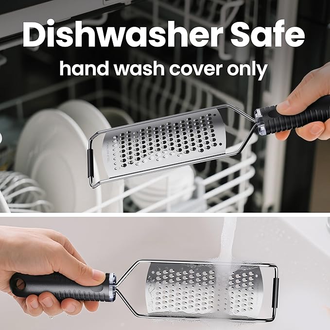 Cheese Grater with Non-Slip Handle, Extra Coarse Grater,L12" X W2.5"