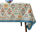 ISAENNE Designer Linen Elegant Square Tablecloth,Colorful Floral Bohemian Table Cloth,Wrinkle Resistant Decor Tablecloths for Dining Thanksgiving Kitchen Christmas,67"*67"-Floralsea A