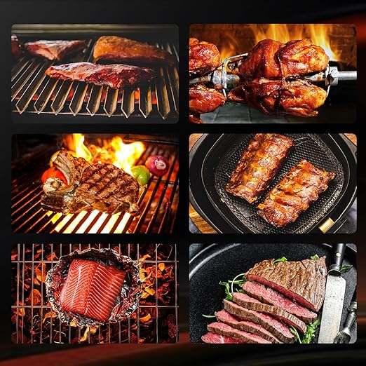 Smart Bluetooth Wireless Meat Thermometer - WiFi Unlimited Range, 6 Sensors with NIST Certified Accuracy, Standalone Base, 2 Probes for Kitchen, BBQ, Grill, Oven, Smoker, Rotisserie