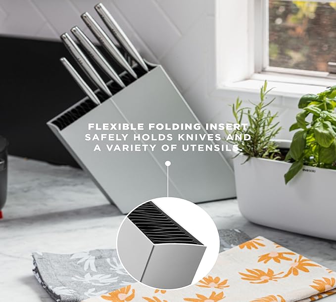 EVA SOLO | Angled Aluminum Knife Stand | Holds up to 20 knives (Sold Separatly) | Easy to Clean | Danish Design, Functionality & Quality | Black