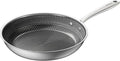 Redchef Non Stick Frying Pans, Hybrid Ceramic Frying Pan, Nonstick Skillet with Stay-Cool Handle, Non Toxic, PFAS PFOA & PTFE Free, Dishwasher & Oven Safe, Compatible All Cooktops (Black, 10 inch)