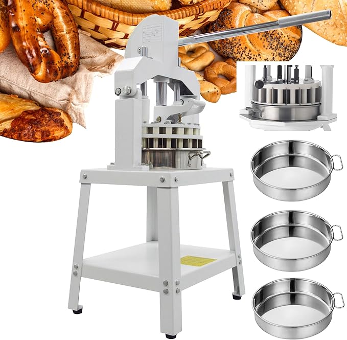 INTSUPERMAI Dough Divider and Rounder Machine - 18pcs Manual Dough Spacer Machine, 2.12oz-11.29oz for Bakery