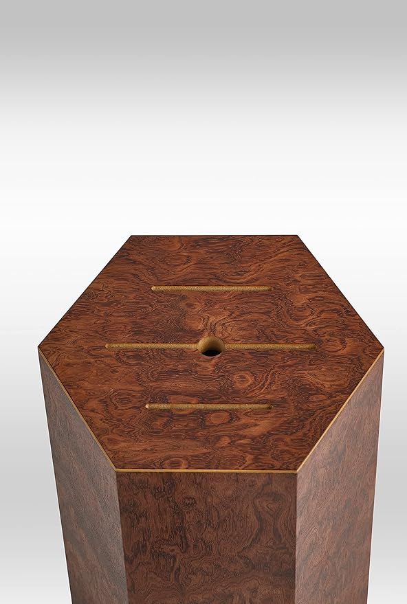 360KB MAX ™ (Bubinga Pomele - Limited Edition 2023) magnetic rotating knife block - w/top slots, capaciy for 20+ knives - largest in the 360 Knife Block ® family.