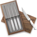Cangshan Thomas Keller Signature Collection Swedish Powder Steel Forged, 4-Piece Fine Edge Steak Knife Set w/Walnut Box, White