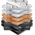 Outus 600 Pcs 12 x 12 Inch Deli Wax Paper Sheets Grease Resistant Tray Basket Liners Newsprint Paper Water and Grease Proof Sandwich Wrapping Square Hot Dog Wrapper for Food (White,Black,Brown)
