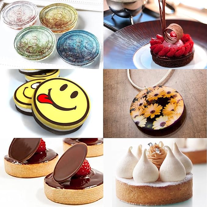 Funshowcase Large Round Disc Candy Silicone Mold 3-Cavity