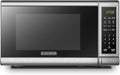 BLACK+DECKER EM720CB7 Digital Microwave Oven with Turntable Push-Button Door, Child Safety Lock, 700W, Stainless Steel, 0.7 Cu.ft