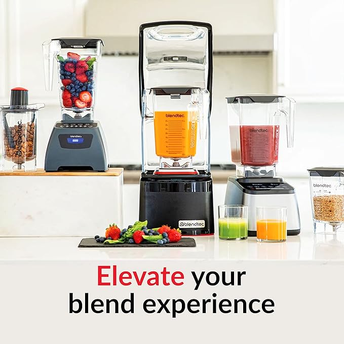Blendtec 75 oz FourSide Jar and 34 oz GO Travel Bottle Bundle - Blender Jars and Personal Blender Attachment Compatible with Blendtec Blenders