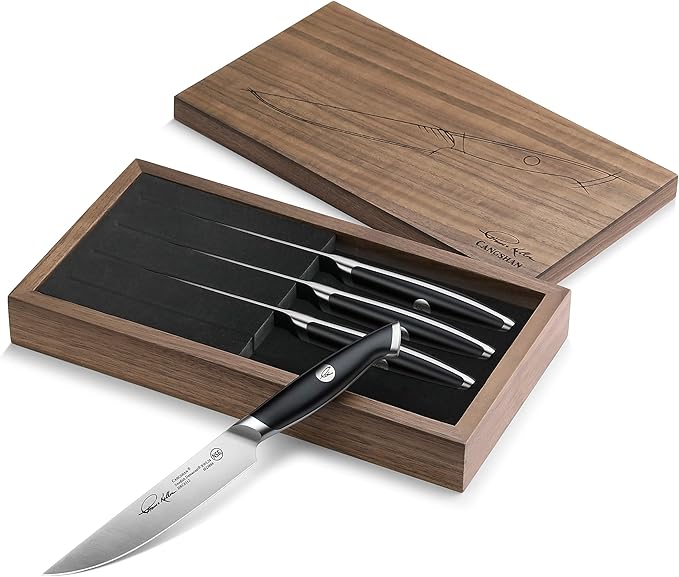 Cangshan Thomas Keller Signature Collection 4-Piece Steak Knife Set, 5-Inch