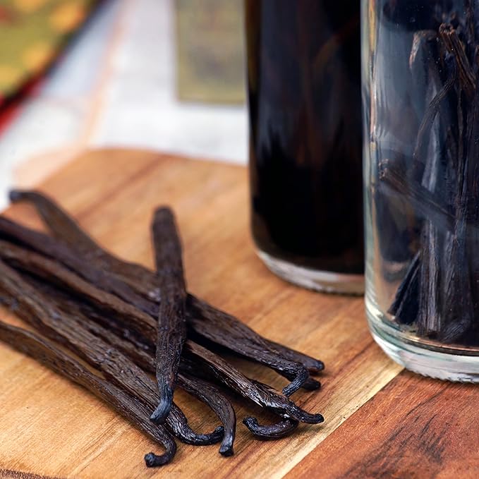 50 Organic Madagascar Vanilla Beans. Whole Grade A Vanilla Pods for Vanilla Extract and Baking