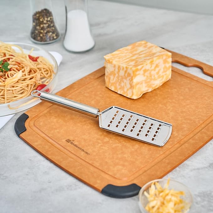Restaurantware-German Standard Coarse Handheld Graters, 24 Flat Cheese Graters - Dishwashable, Durable, Stainless Steel Food Grater With Handle, Suitable For Potato, Carrot, Hard Cheese, And, More
