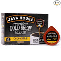 Java House Single-Serve Cold Brew Coffee Pods – 100% Arabica Liquid Concentrate – Smooth & Bold Colombian Roast – 6 Pods – Ready Hot or Iced, TSA Approved