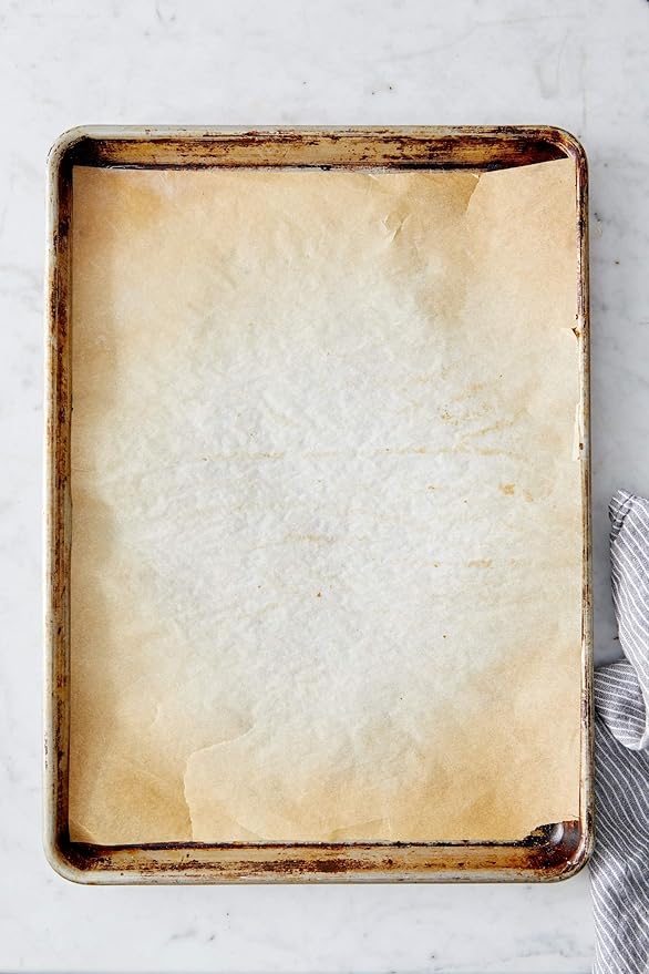 King Arthur Professional-Grade Pre Cut Parchment Paper Sheets for Baking: 100 Count, Nonstick, Reusable, Heavy-Duty, Fits 18 x 13 in Pan, Silicone-Coated, USA-Made Baking Supplies