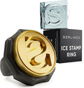 Berlinzo Brass Ice Stamp Ring Letter S