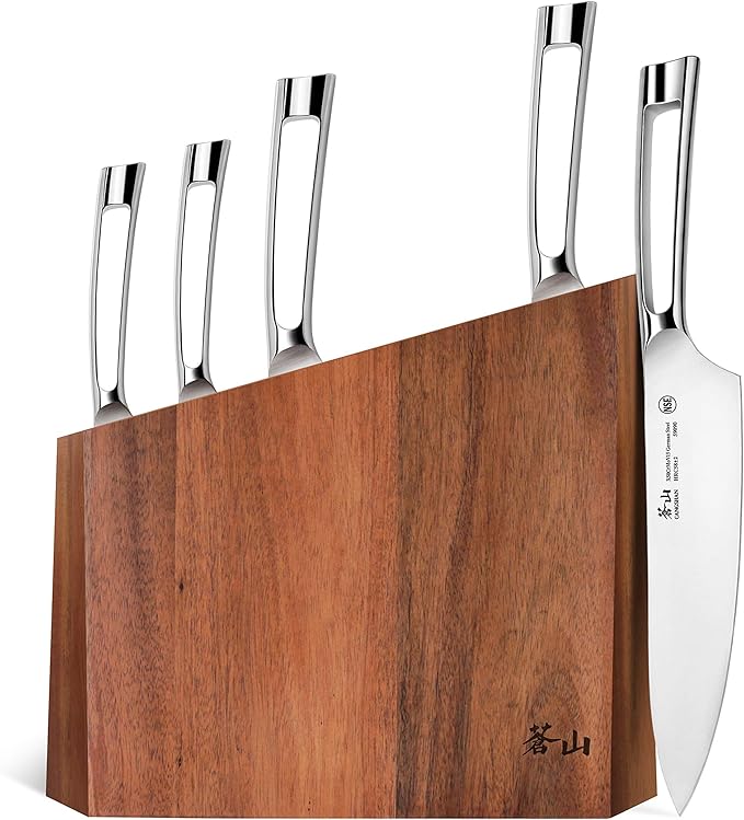 Cangshan N1 Series 59205 6-Piece German Steel Forged Knife Block Set, Oprah's Favorite Things 2017