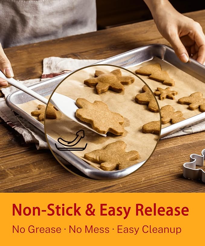 200 Pcs Parchment Paper Baking Sheets, 9x13 Inch Non-Stick Pre Cut Baking Parchment Sheets for Oven & Air Fryer, Ideal for Bread, Cookies & Cakes (Unbleached)
