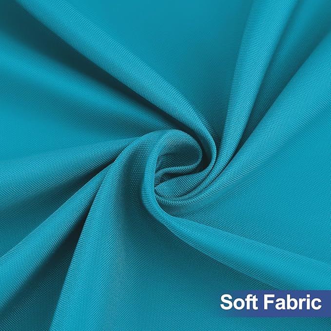 homing Rectangle Table Cloth Cover, Waterproof Polyester Elastic Fitted Tablecloth, Fits for 6 Foot Folding Tables, Washable Table Protector for Picnic, Camping, Outdoor (Teal, 36" x 72")