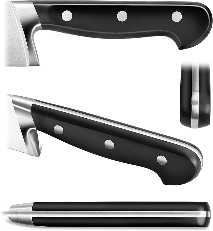 Cangshan TV2 Series 1023046 Swedish 14C28N Steel Forged 14-Piece DENALI Magnetic Knife Block Set, Acacia