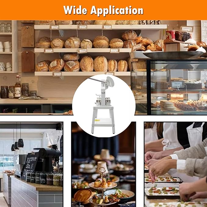 INTSUPERMAI Dough Divider Rounder Machine 30Pcs Manual Hydraulic Dough Divider Pizza Bread Bakery Dough Cutting Machine