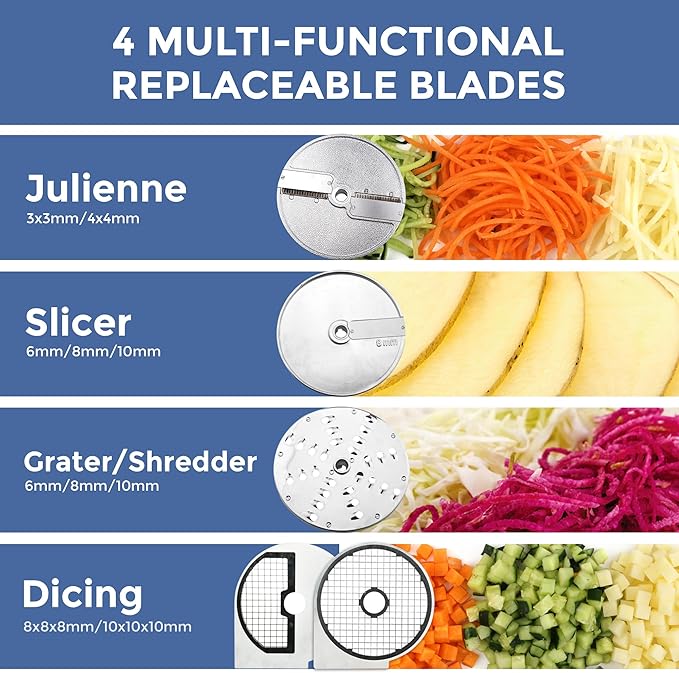 TK Universal Disc Replacement for Half and Round Hopper - Vegetable Chopper - Slicer 8mm for Slicing