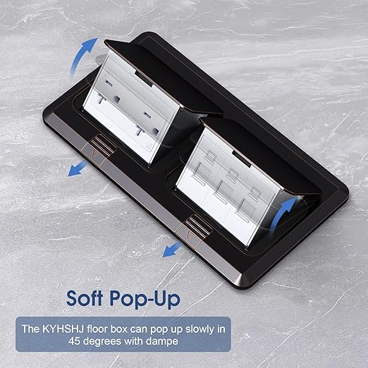Dual Pop-Up Floor Box Electrical Kit (TR-20A, Oil Rubbed Bronze)…