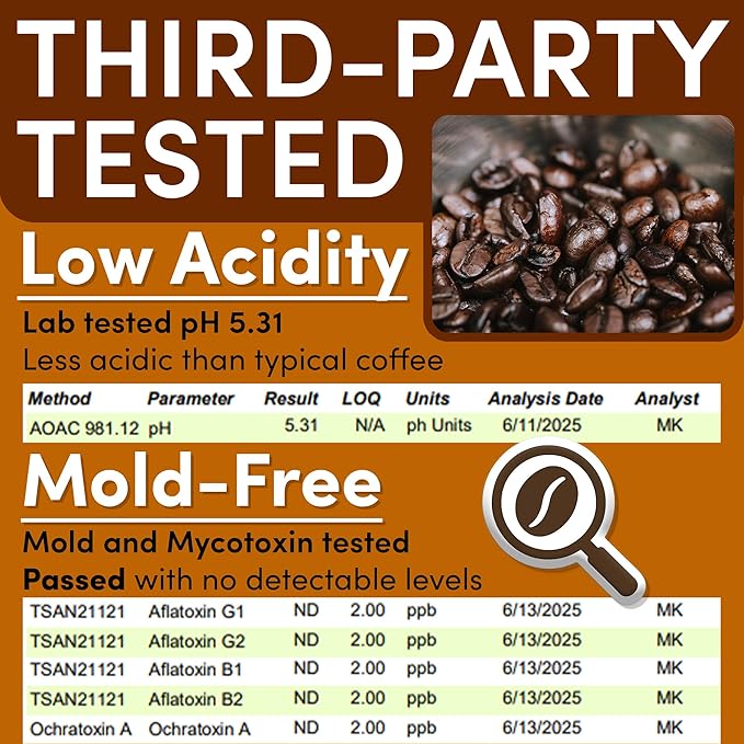 Sarasota Coffee Ground Packets | Gourmet Flavored Medium Roast Grounds Coffee Packs | Salted Caramel | Low Acid Mold Free Individual Single Pot Pouches for 12 Cup Coffee Maker | 2 Ounce Bags, 12 Count