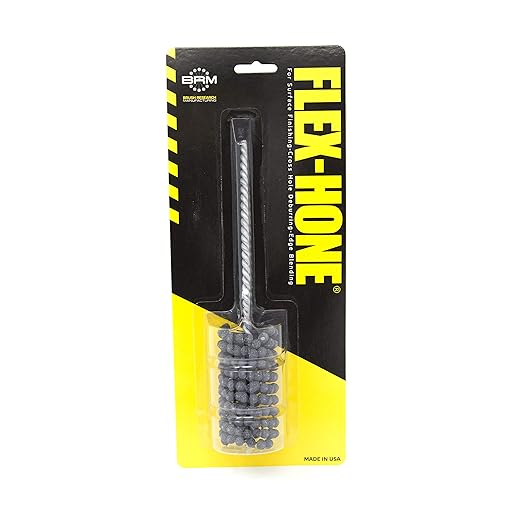 Brush Research BC11212 FLEX-HONE®, 1-1/2" (38mm) Diameter, 120 Grit, Silicon Carbide, For Mild Steel, Stainless Steel, Cast Iron and Softer Ferrous Materials