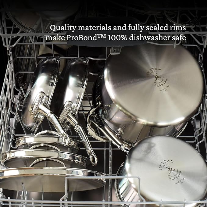 Hestan ProBond Forged TITUM - Professional Clad Stainless Steel, Nonstick, Frying Pan, (8.5-Inch), Induction Compatible, Made without PFOAs