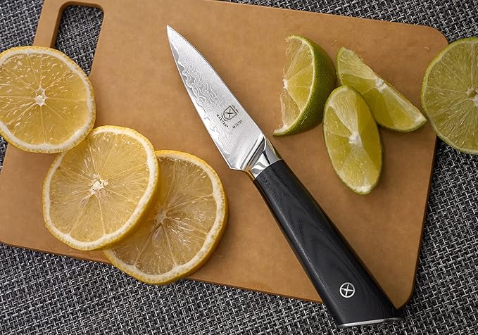 Mercer Culinary M13791 Premium Grade Super Steel, 3.5-Inch Paring Knife, G10 Handle