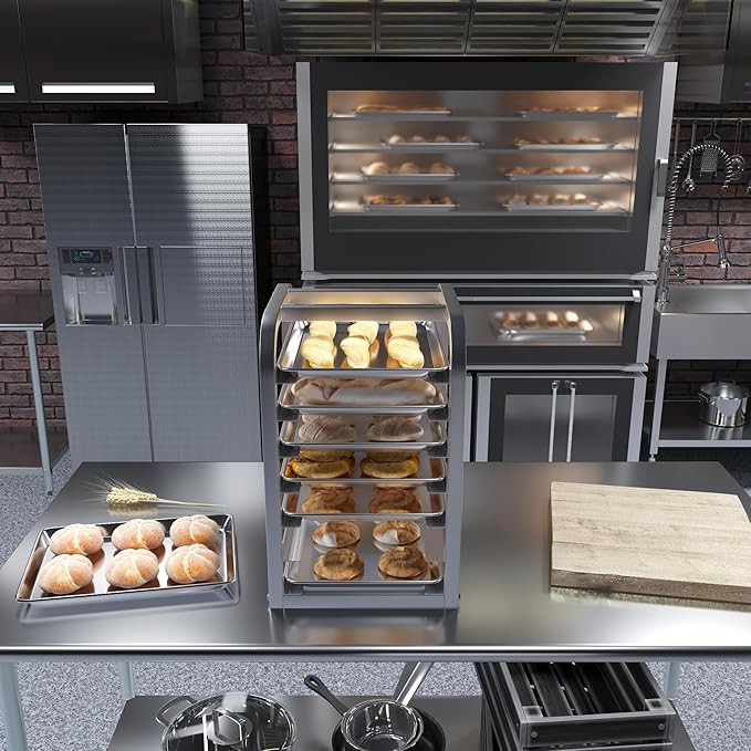Pack of 12 | Size 13 in. x 18 in. Half Size Aluminum Bun. / Sheet Pan | Ideal for baking, roasting, cooling, prepping, or storing - a must-have in restaurants, bakeries, and busy kitchens.