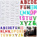 Gothic Mini Letter Alphabet Letter Resin Cylinder Candle & Resin Mold - Resin Casting Silicone Molds for Home Decor & Candle Making Wave Spiral Mold