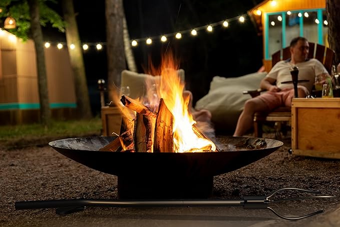 Fire Beauty Fireplace Tongs Log Grabber,Fire Tongs for Fire Pit,Wood Stove Fire Place Tools Accessories