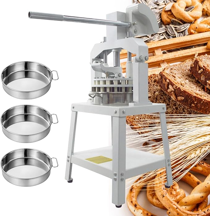 INTSUPERMAI Dough Divider Cutter Machine 1.27oz-6.77oz Dough Divider and Rounder Machine 30PCS Manual Dough Quantitative Partition Machine