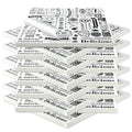 Outus 2400 Pcs 12 x 12 Inch Deli Wax Paper Sheets Grease Resistant Tray Basket Liners Newsprint Paper Water and Grease Proof Sandwich Wrapping Square Hot Dog Wrappers for Food Baking (White)