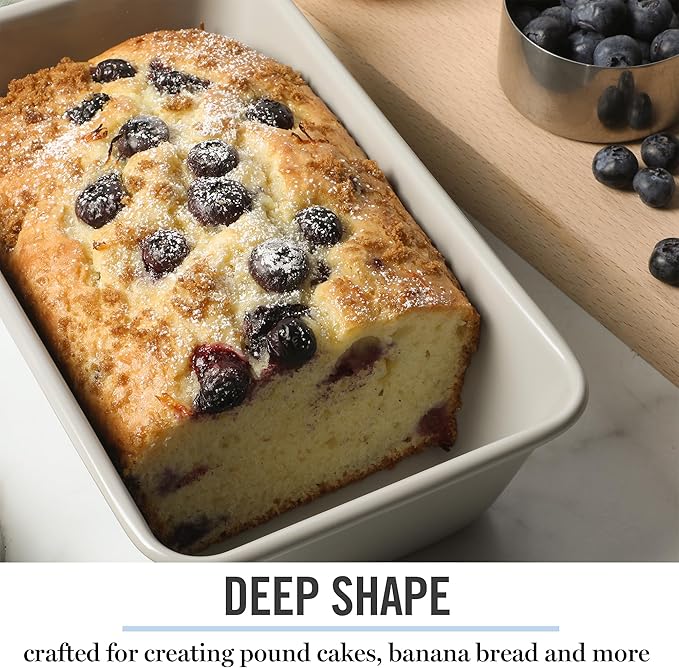 Martha Stewart Gallen 9 Inch Nonstick Carbon Steel Loaf Pan - Cool Grey