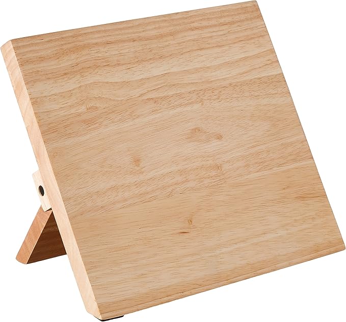 Mercer Culinary Millennia 5-Piece Magnetic Board Set, Rubberwood, White Handles