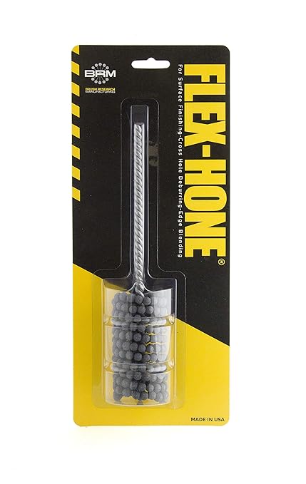 Brush Research BC11824 FLEX-HONE®, 1-1/8" (28.6mm) Diameter, 240 Grit, Silicon Carbide, For Mild Steel, Stainless Steel, Cast Iron and Softer Ferrous Materials