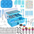 Suuker Cake Decorating Tools Supplies Kit, 236 Pieces Baking Accessories with Storage Case, Frosting Piping Kit, Piping Bags and Tips Set with 36 Numbered Piping Tips, Pastry Bags for Cake
