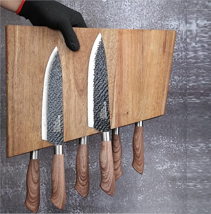 Magnetic Knife Block,12-16 Knives Holder with Powerful Magnets,Knife Board Knife Strip Rack with Strong Magnet