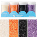 Sweets Indeed Halloween Sugar Sprinkles 4-Pack – 4.52 oz Spooky Sugar Set | White, Orange, Black & Purple Decorating Sugars | Edible Baking Decorations for Cookies, Cupcakes & Cakes