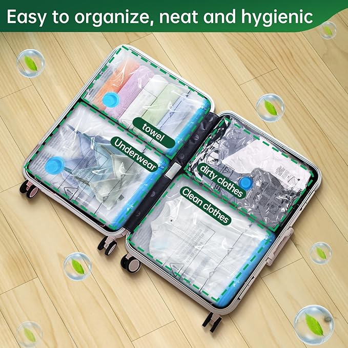 Travel Vacuum Bags - Space Saver Combo Pack (6 Bags)