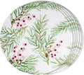 FunWheat Round Placemats Set of 6 Table Mats for Dining Tables Washable Non-Slip Place mats 15 Inch for Christmas(Christmas Tree, 6pcs)