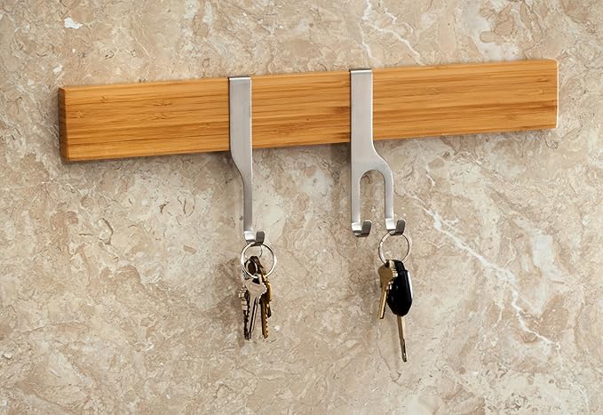 Mercer Culinary Single Hooks For Magnet Bar, Silver, 2 Pack