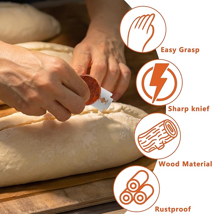UFO Bread Lame Cutter for Homemade Sourdough,Bread Scorer Tool for Sourdough with 5 Blades and Storage Cover,Slashing Tool Bread Cutting Knife for Artisan Bread and Makers (Octopus)