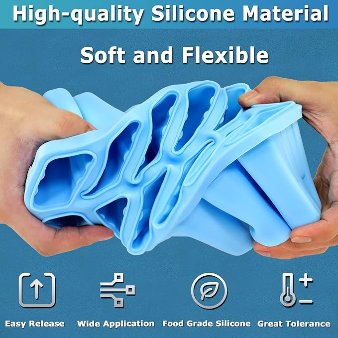 Silicone Popsicle Molds 12-cavity, DIY Ice Pop Mold for Kids Adult Teens, Ice Cream Molds for Party Yogurt Juice Smoothies Sticks