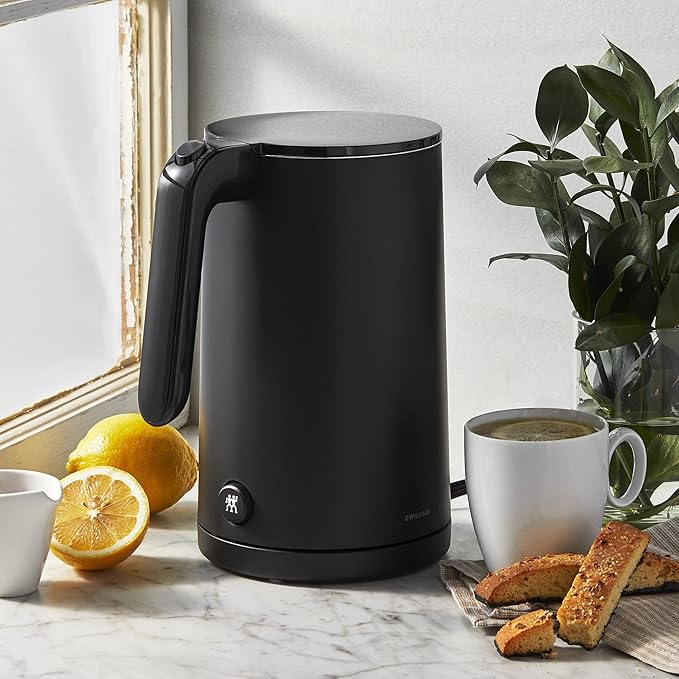 ZWILLING Enfinigy Cool Touch 1-Liter Electric Kettle, Cordless Tea Kettle & Hot Water - Black